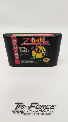 Zool Ninja of the ''Nth'' Dimension Sega Genesis SG Authentic Cart tested !