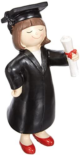 Mopec Y357.2 Statuetta Laurea Ragazza 16,5cm - Cake Topper Resina