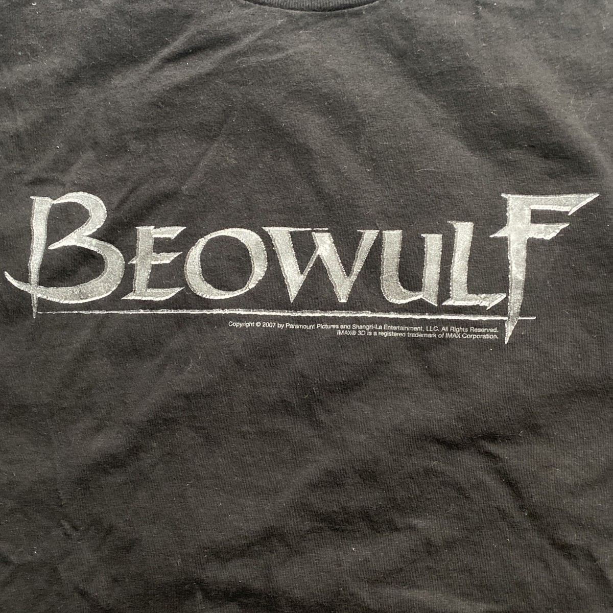 Beowulf Movie 2007 Paramount Pictures T-Shirt 100% Cotton sz XL