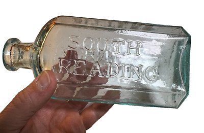 S.O. Richardson s Bitters Bottle South Reading Wakefield Massachusetts Whittled