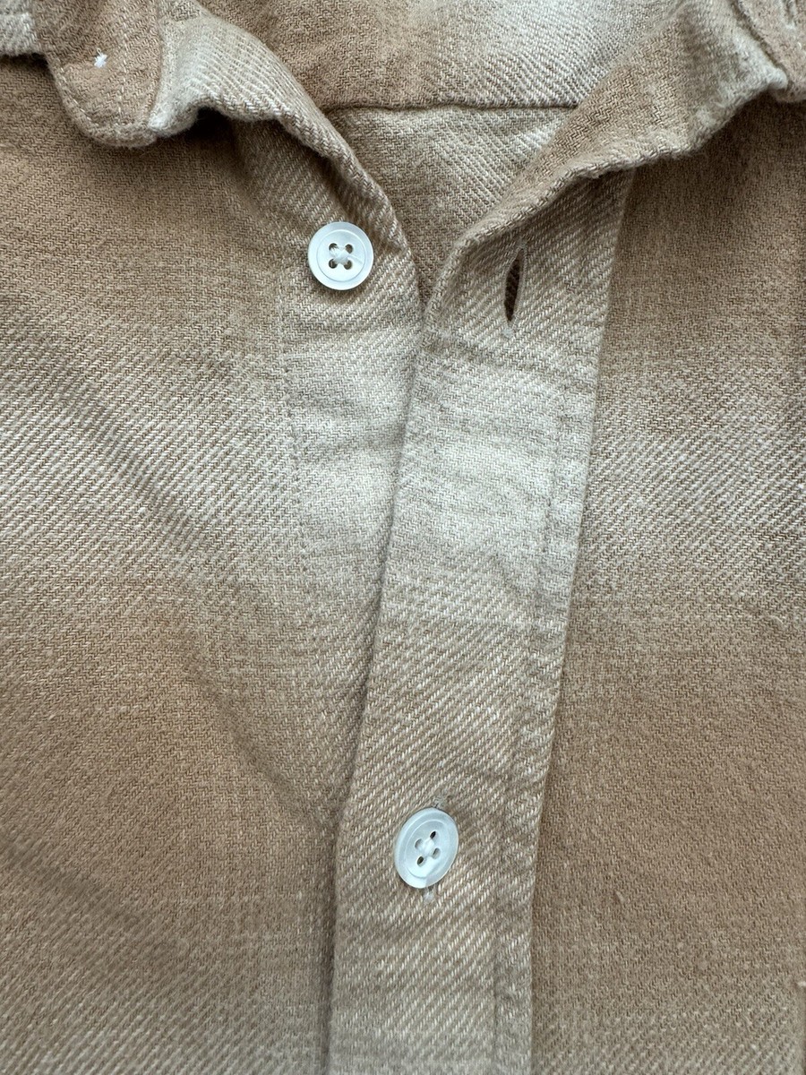 Stussy Bay Plaid Shirt Tan Size M Medium Long Sleeve Stussy Bay Plaid Shirt Tan Size M Medium Long Sleeve