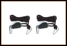 2 pcs 1/4" 1/8" Adjustable Rope Tie Down Ratchet Pulley Kayak Tie Down Straps