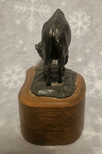 Lunch Time By Ray Wattenhofer 1980 Bronze Sculpture Statue Western 42/100 - Picture 8 of 12