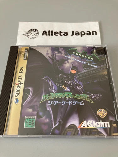 Sega Saturn Batman Forever The Arcade Game T-8118G ACCLAIM Japan TV Video disk
