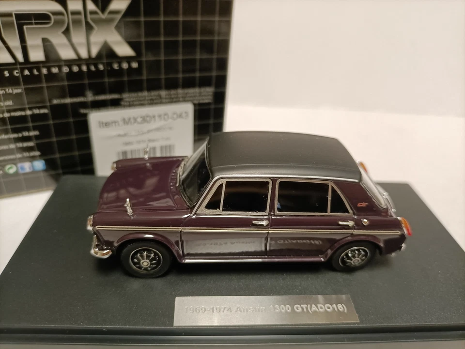Matrix 1/43 Austin 1300GT ADO16 1969 Purple - Image 2 of 4