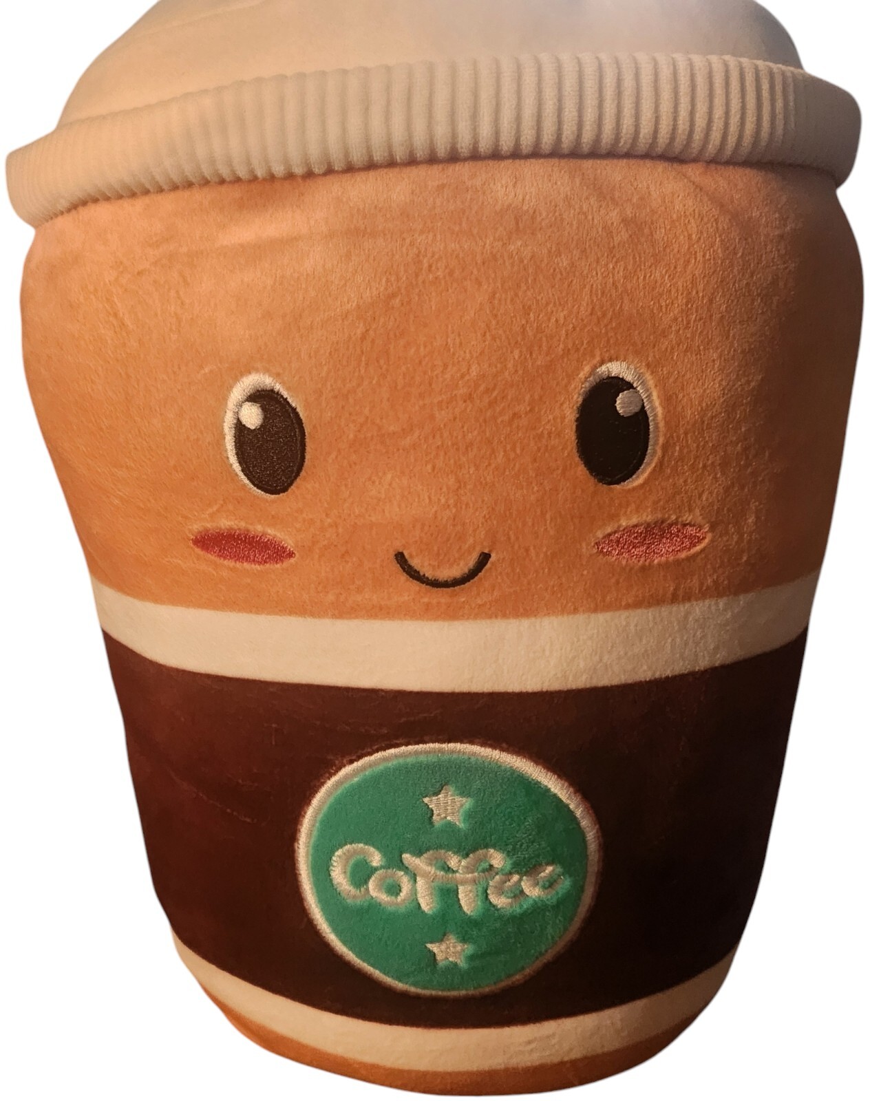 EUC Smoochy Pals Coffee Pillow Plush 16 