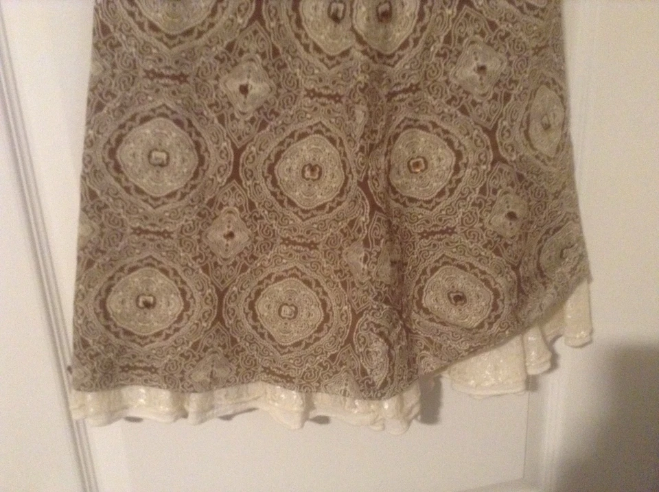 Falda Juniors Limited Too marrón y marfil totalmente forrada JUNIORS TALLA 7 USADA EN EXCELENTE ESTADO Foto 3 de 4