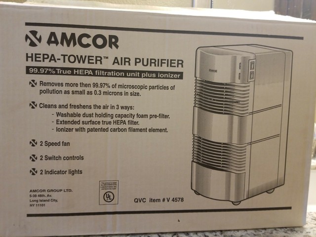 Shop Amcor Am 80 Hepa Tower Plus Air Purifier Overstock 1940300
