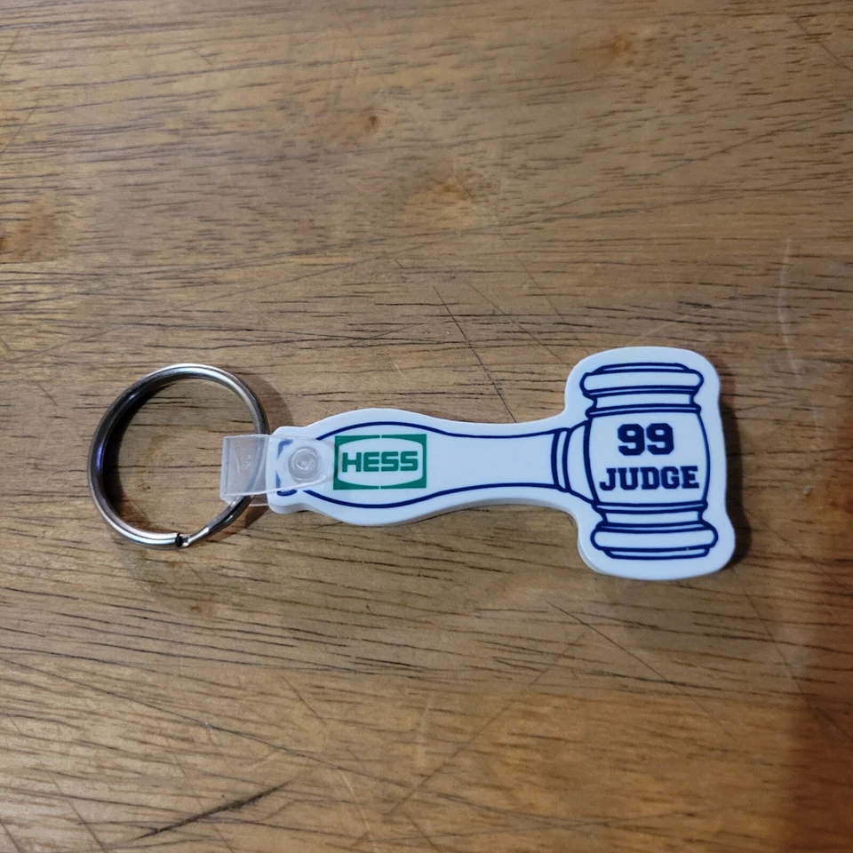 New York Yankees Aaron judge gavel keychain Hess 99 Promo Rare - Image 2 of 2