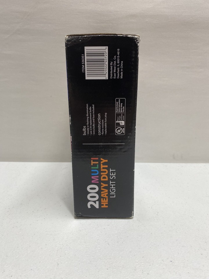 Heavy Duty 200ct Multi Color Heavy Duty Outdoor Light Set (41.4 Feet