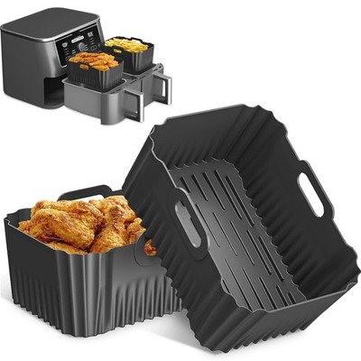 2Pcs Airfryer Zubehör Silikonform Für Heißluftfritteuse Silikoneinsatz Air Fryer