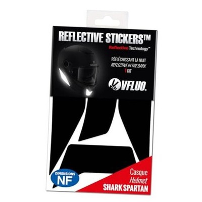 Kit of Reflective Stickers - LS2 Valiant Motorcycle Helmet - Black - Approved