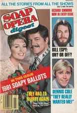 Soap Opera Digest July 7, 1981 BILL HAYES-SUSAN SEAFORTH-DENNIS COLE-VELEKA GRAY