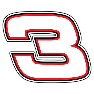 Dale Earnhardt 3 Logo #1 Nascar Fan Sticker Waterproof Vinyl Decal Die-Cut