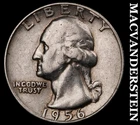 1956-D Washington Quarter- Silver- Scarce Better Date No Reserve #J2738