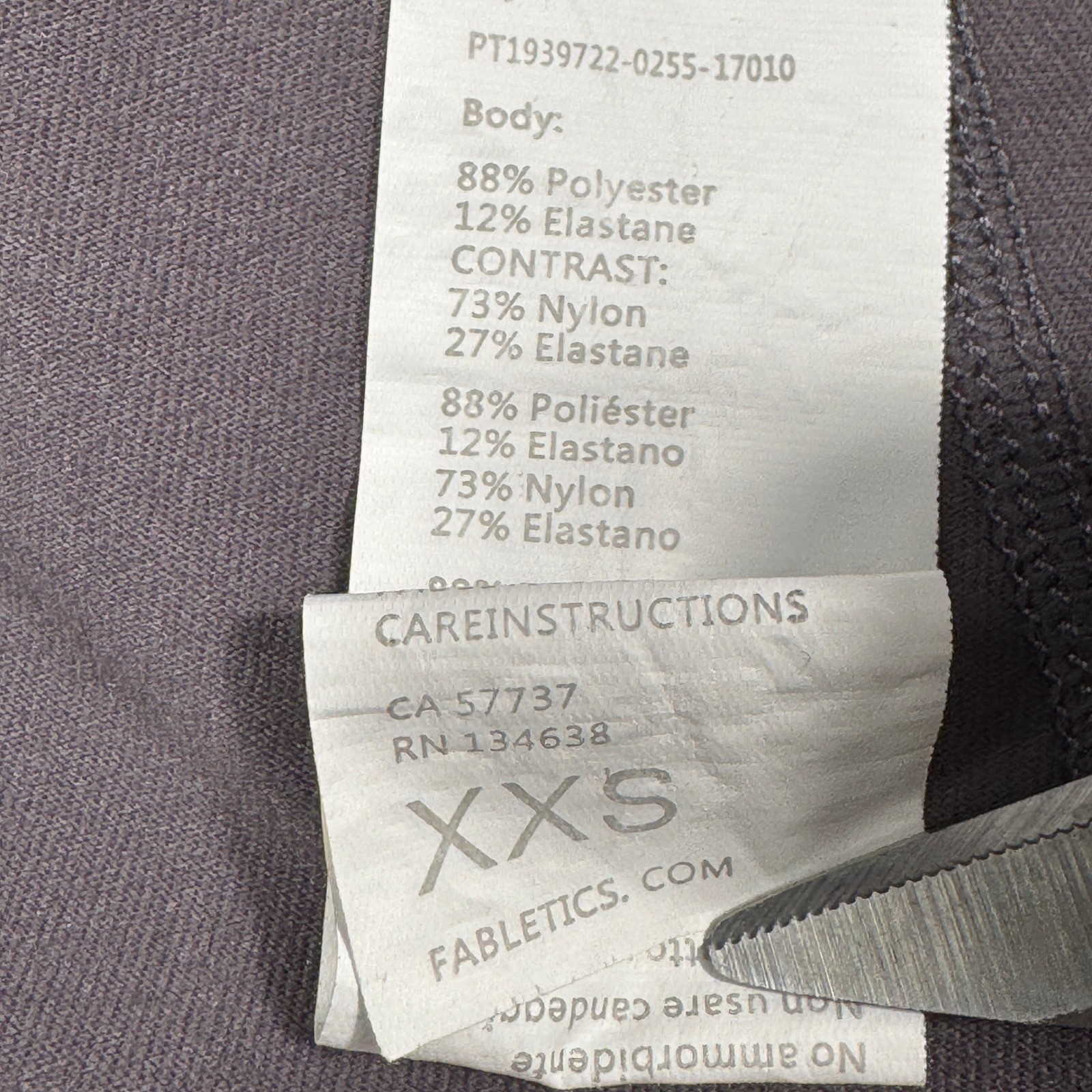 Fabletics PowerHold Colorblock Mesh Leggings Grey… - image 4