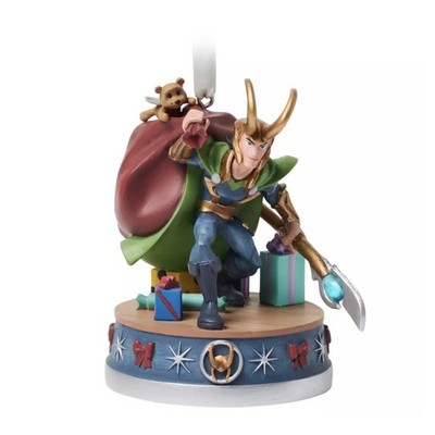 Loki Holiday Light Up Living Magic Sketchbook Ornament Marvel Avengers Villain