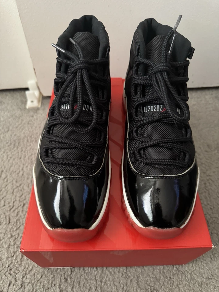 Nike 100% Usable Talla 10 Air Jordan 11 OG 1996 Bred 1997 12 13 1 5 Vintage Rojo Foto 2 de 4