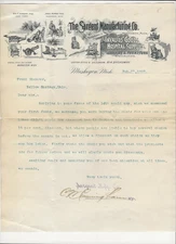 Nice Graphic 1892 Illustrated Adv. LH, The Sargent Mfg. Co., INVALID'S GOODS, Mi