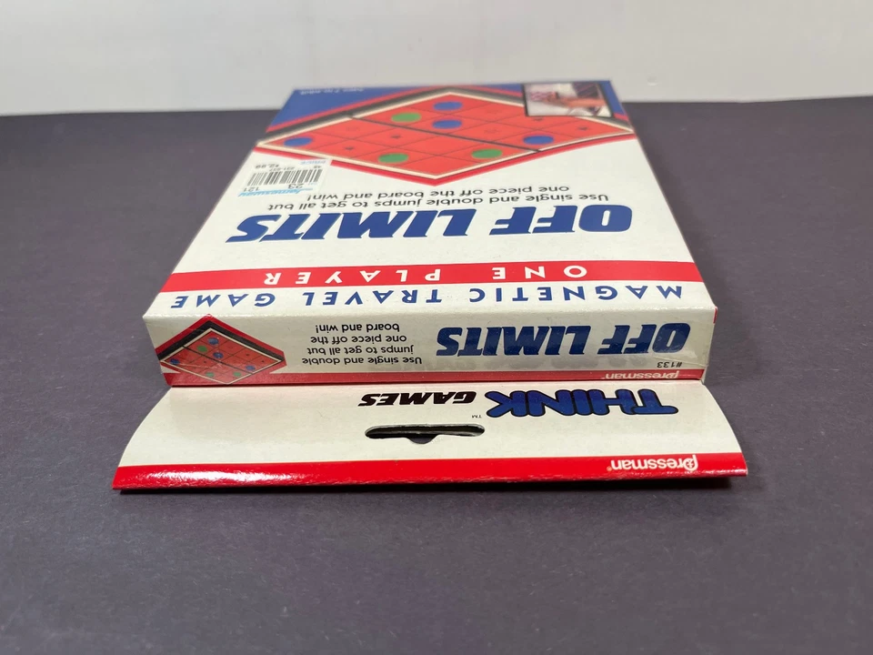 Pressman Think Games Travel Game OFF LIMITS #133 1990 NEW SEALED - Image 3 of 4