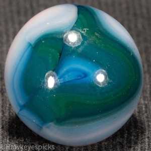 JABO Classic UV ACTIVE Swirl Marble 9/16+ Mint Hawkeyespicks sg