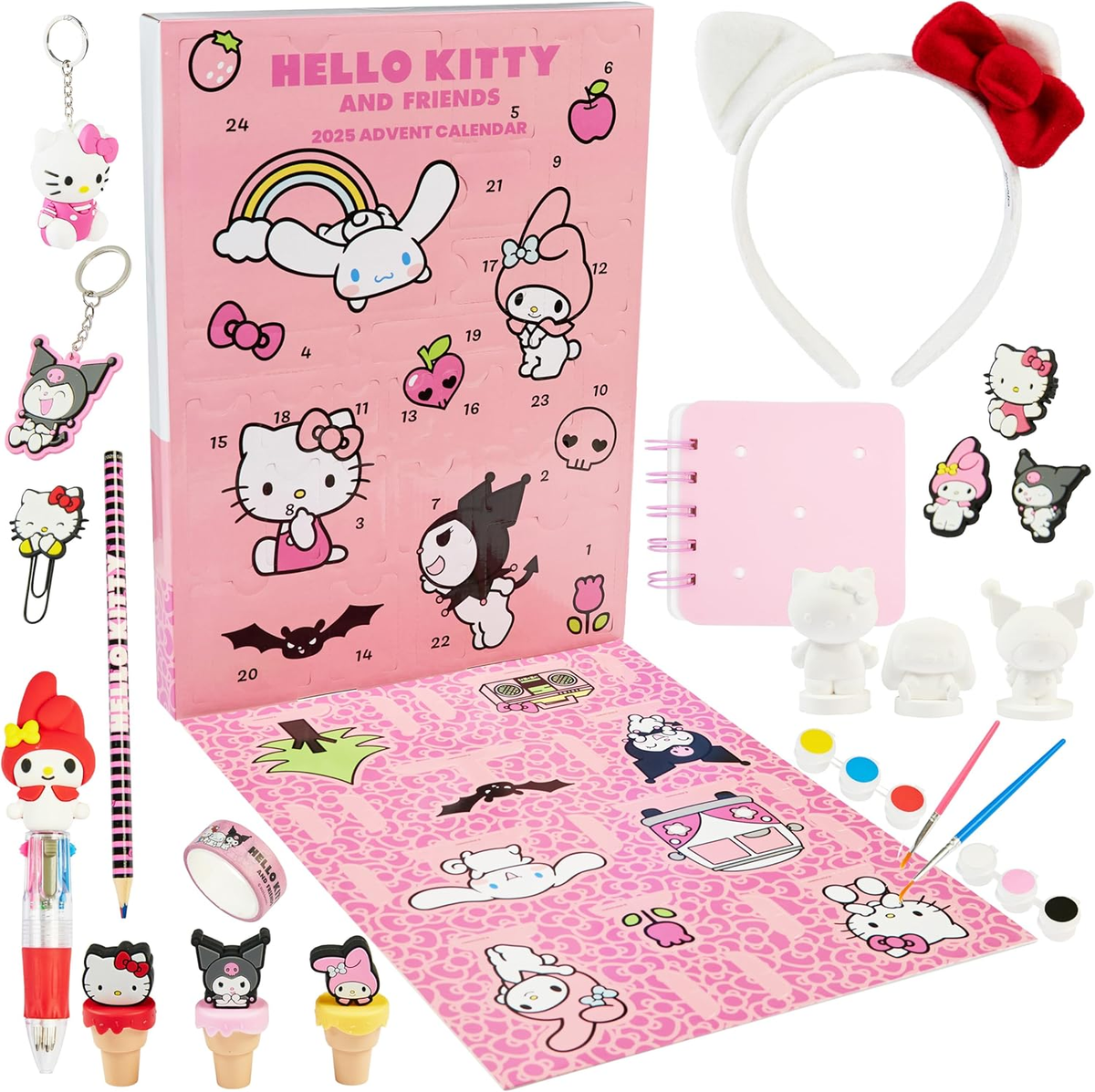 Hello Kitty Sanrio Advent Calendar 2025 with Color Your Own