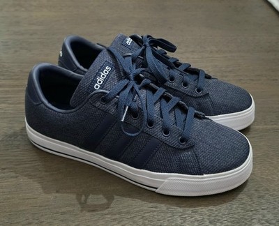 EUC MENS NAVY BLUE ADIDAS NEO CLOUDFOAM CASUAL SNEAKERS SHOES SIZE 8