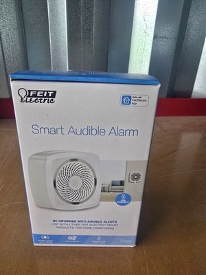Feit Smart Home Audible Alarm Wireless Smart-Enabled White Security Alarm