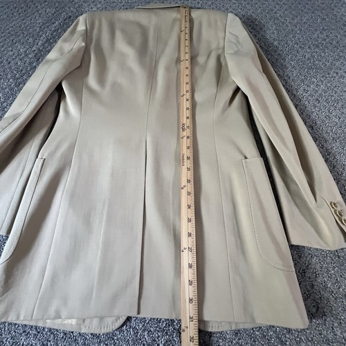 Abrigo de traje deportivo Brioni For Ultimo para hombre talla 38 beige 2B - Imagen 16 de 17