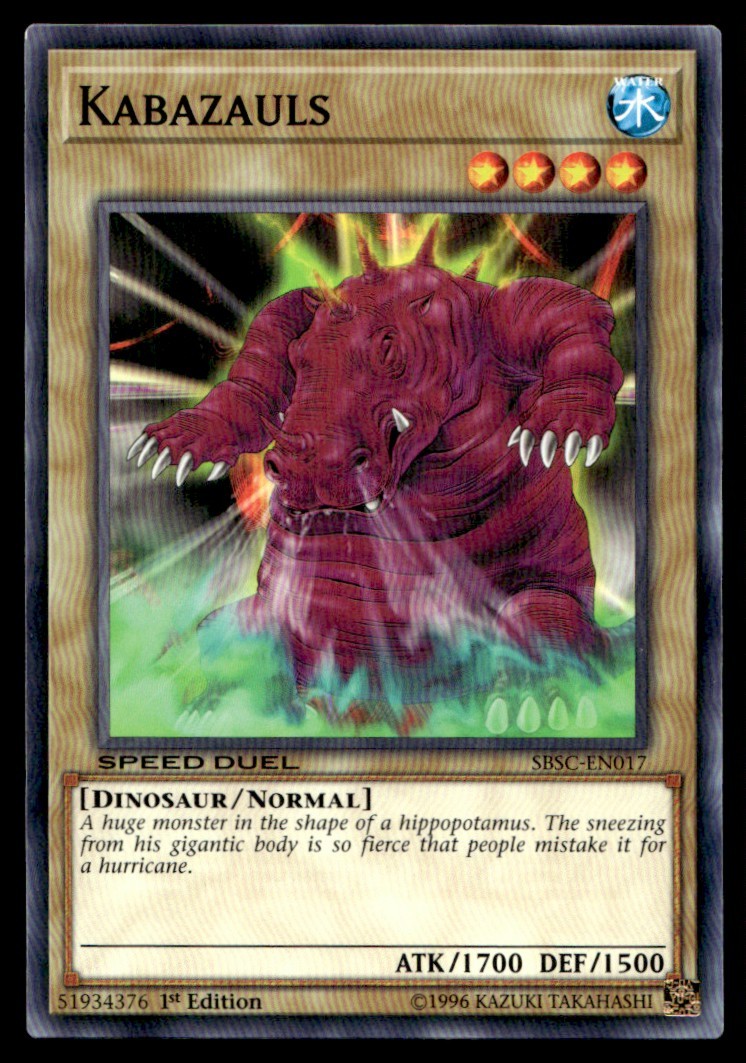 Kabazauls SBSC SBSC-EN017 MP YuGiOh 