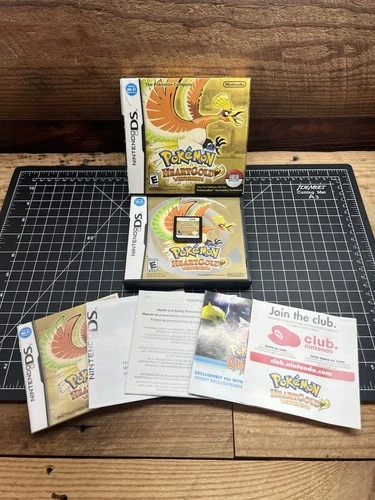 Pokemon HeartGold Version Nintendo DS No Pokewalker CIB Tested Authentic
