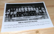 Boston Celtics 1990-91 Team Issue 8x10 Basketball Photo Larry Bird G