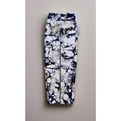 PcheeBum Lounge White Black Marble Scrunch Leggings Size Small Full Length