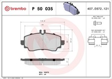 BREMBO Bremsbelagsatz Scheibenbremse PRIME P 50 035 für MERCEDES KLASSE W168 140 BREMBO Bremsbelagsatz Scheibenbremse PRIME P 50 035 für MERCEDES KLASSE W168 140