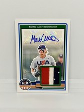 MAX CLARK 2023 Panini USA Stars & Stripes Signature Materials Patch Auto /25