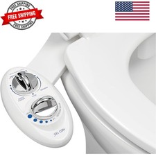NEO 185 - Dual Nozzle, Self-Cleaning, Non-Electric Bidet Attachment for Toile...