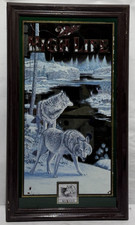 MILLER HIGH LIFE Beer “WOLVES” Wildlife Mirror by Scott Zoellick