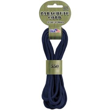6 Pack - Pepperell Braiding Parachute Cord 4mmx16'-Navy - PARA-1620