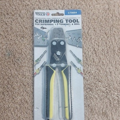 MATCO TOOLS CT9004 Superseal 1.5 Terminal & Seal Crimping Tool, Yellow