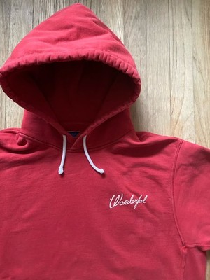Best Made Co Mens Sweatshirt Large Hood Red Pima Cotton WONDERFUL Graphic
