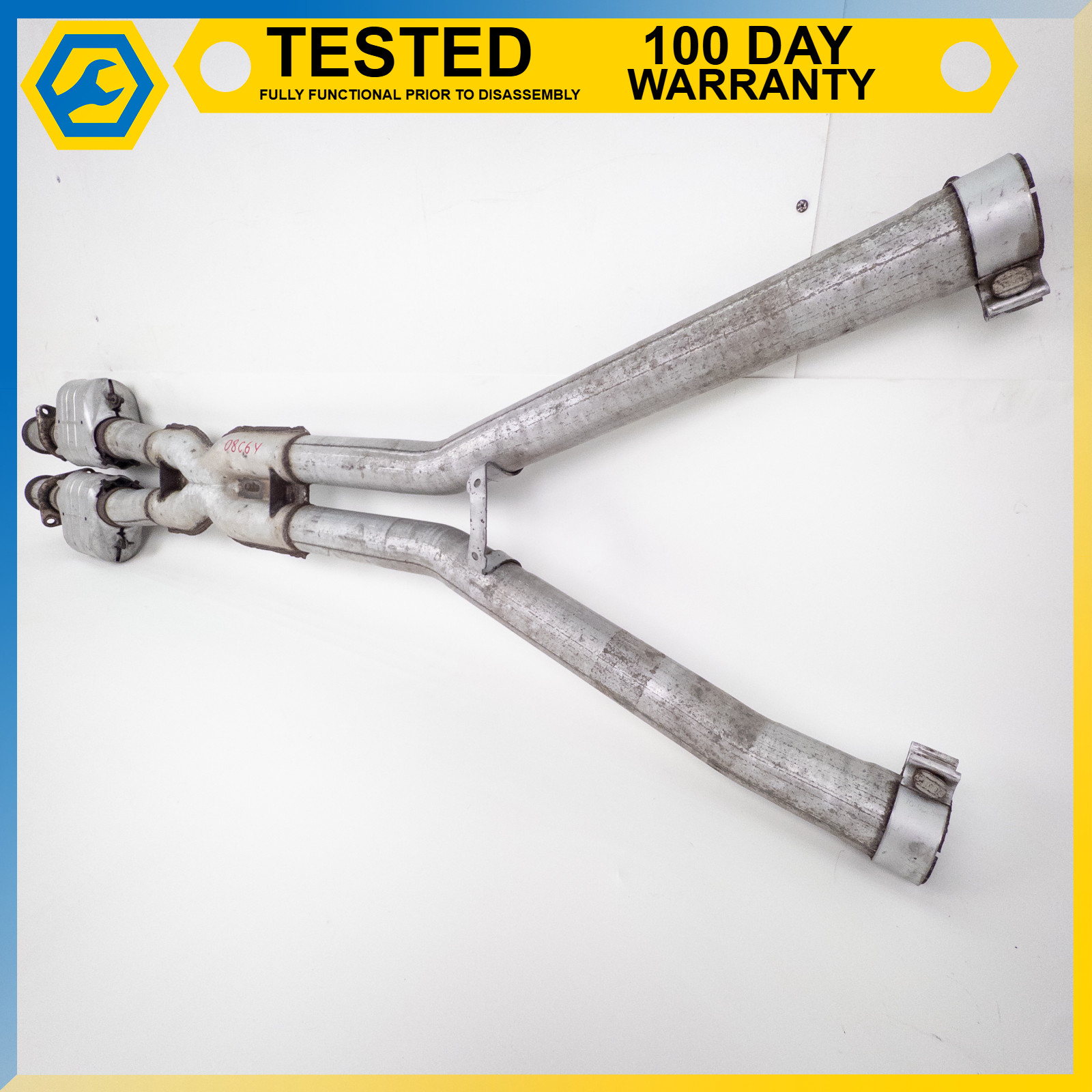 05-13 CHEVROLET CORVETTE C6 XLR EXHAUST INTERMEDIATE X-PIPE ASSEMBLY OEM