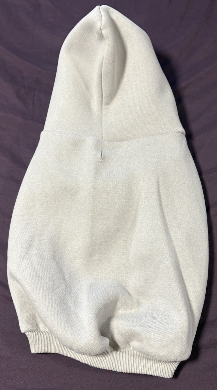 Comfrt Standard Paw Hoodie Color Fog Size Large