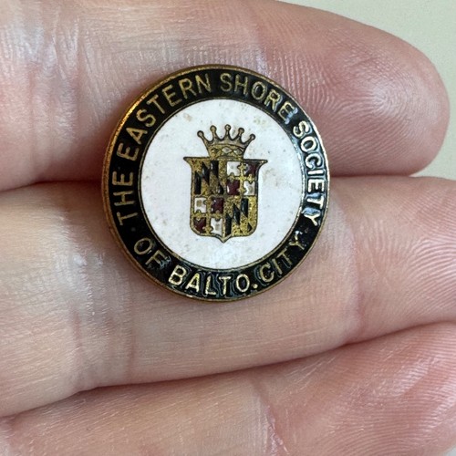 Vintage The Eastern Shore Society of Baltimore City Enamel Pin Maryland RARE