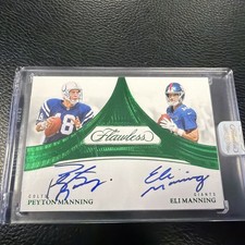 2025 Panini Flawless Peyton Manning / Eli Manning Dual Auto 5/5
