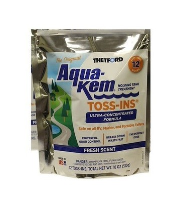 THETFORD 50438 96904 AQUA-KEM TOSS-INS FRESH; Waste Holding Tank Treatment; 1.5