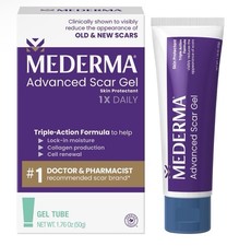 Mederma Advanced Scar Gel Tube Skin Protectant Triple-Action Formula 1.76 Oz
