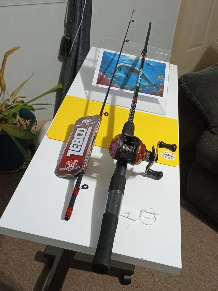 baitcasting Fishing Rhino Tough 6' Med 6-14lb And Reel Bass Pro Shop - Image 3 of 4