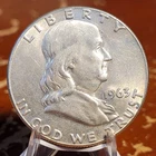 1963 Franklin 90% Silver Half Dollar AU