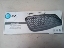 ONN USB Connected Soft-Touch Wired Keyboard - Black