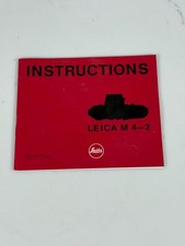 Leica M4-2 Instruction Manual Booklet